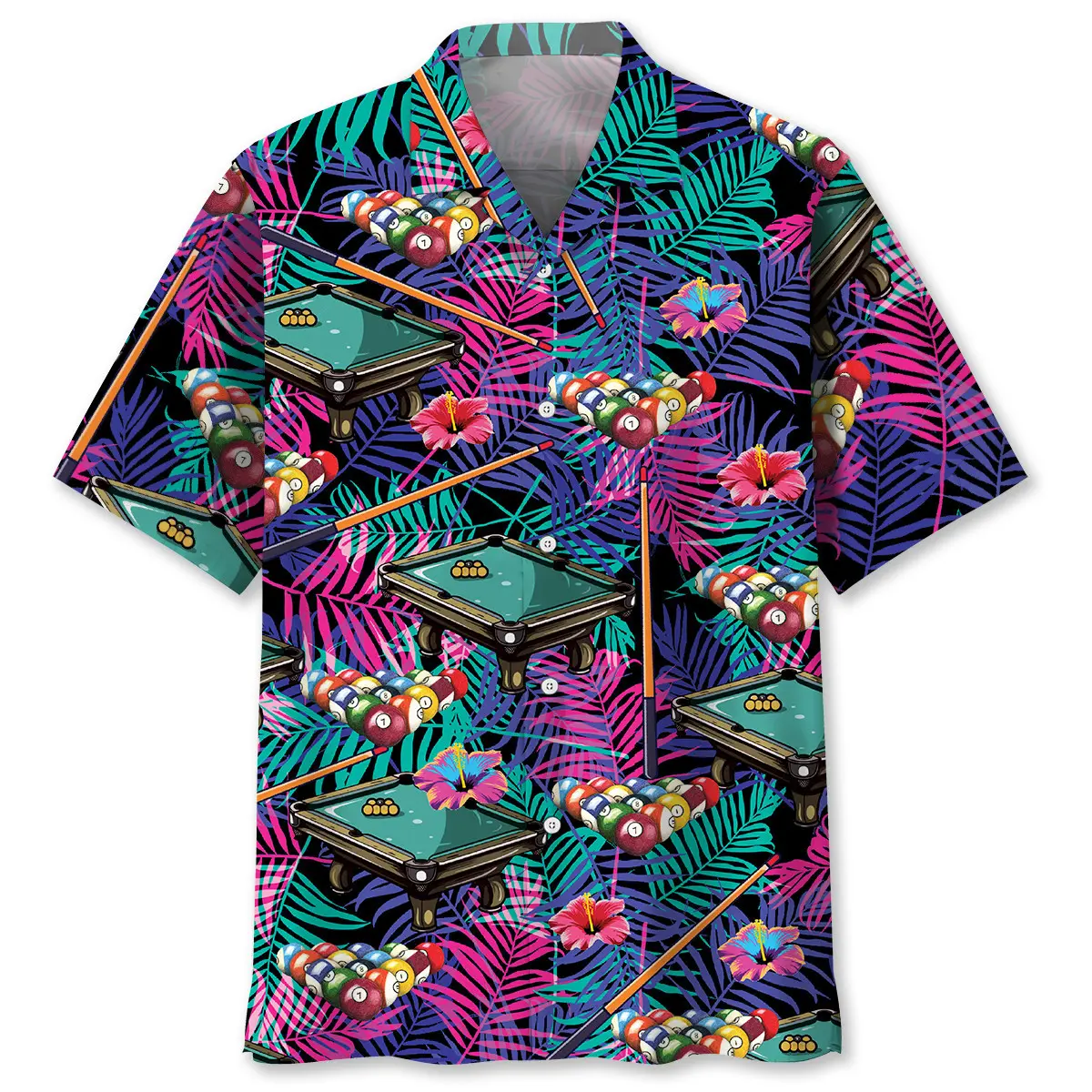 billiard-tropical-purple-hawaiian-shirt