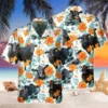 Black Angus Blue Floral Trendy Hawaiian Shirt Cow Hawaii Shirt Cow Shirts Cow Lovers Shirt For Men HWBN2765023 - Beltina