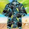 Black Angus Cattle Lovers Jungle Leaves Trendy Hawaiian Shirt Cow Trendy Hawaiian Shirt For Summer Gifts HWBN2765016 - Beltina