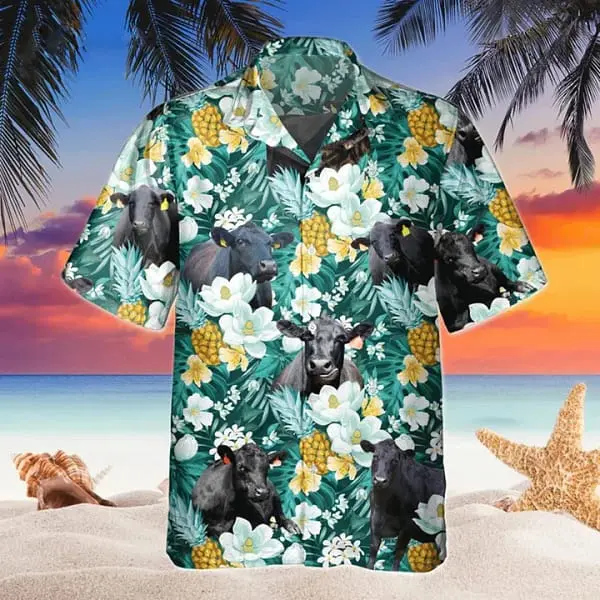 black-angus-tropical-pineapple-fruit-trendy-hawaiian-shirt-flowers-aloha-shirt-for-cow-lovers-1