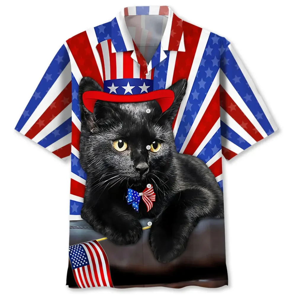 Black Cat Hawaiian Shirt HWBN2762424 - Beltina