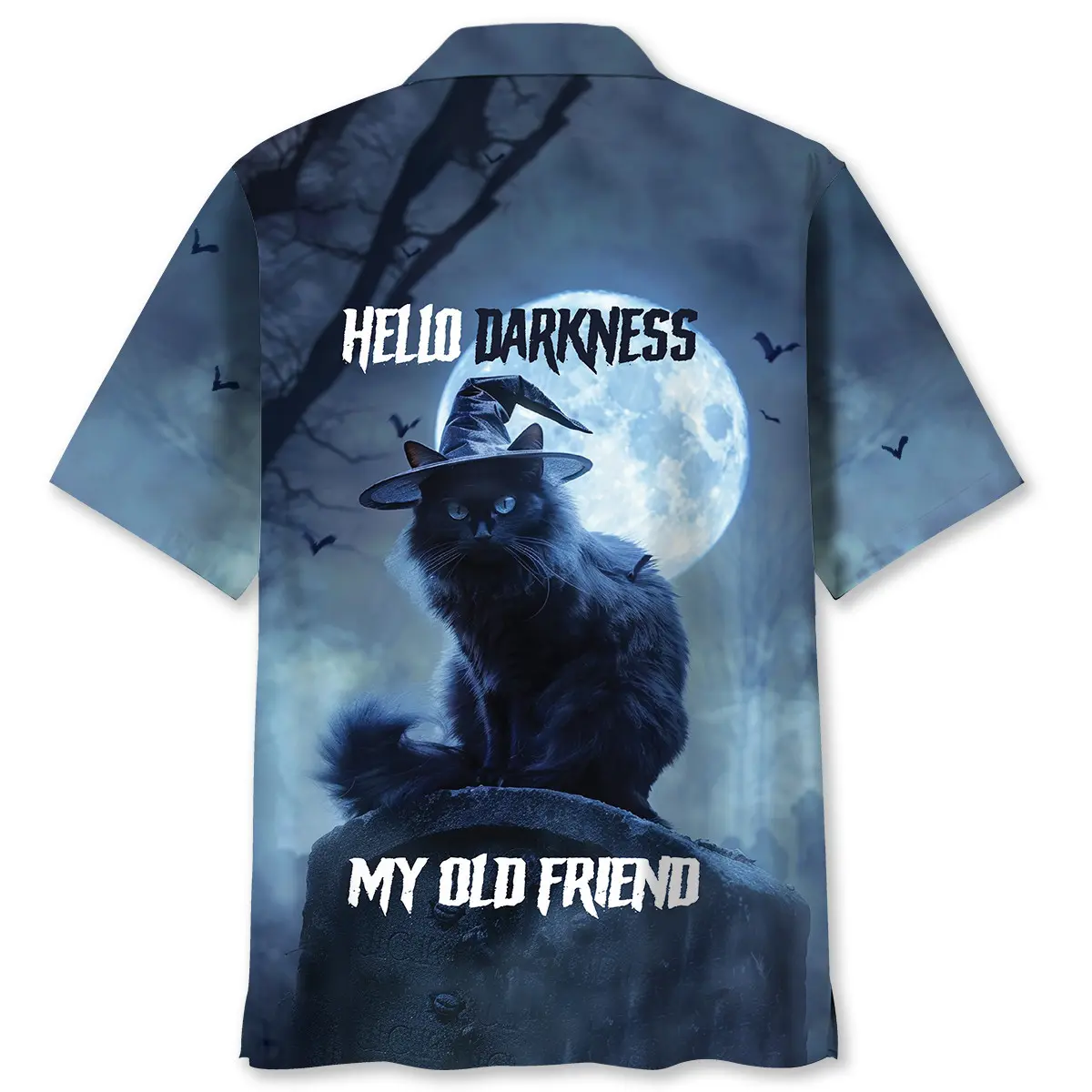 black-cat-hello-darkness-my-old-friend-hawaiian-shirt-1