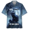Black Cat Hello Darkness My Old Friend Hawaiian Shirt HWBN2764343 - Beltina