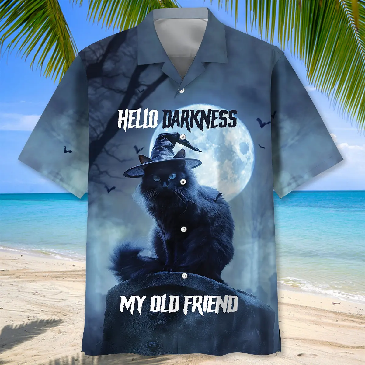 black-cat-hello-darkness-my-old-friend-hawaiian-shirt-2