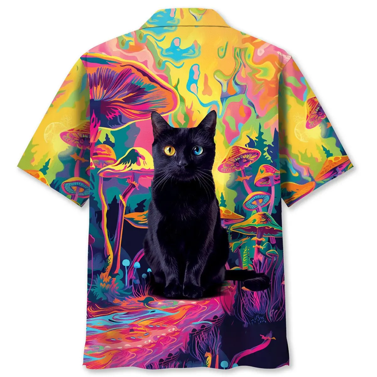 black-cat-hippie-mushroom-hawaiian-shirt-1