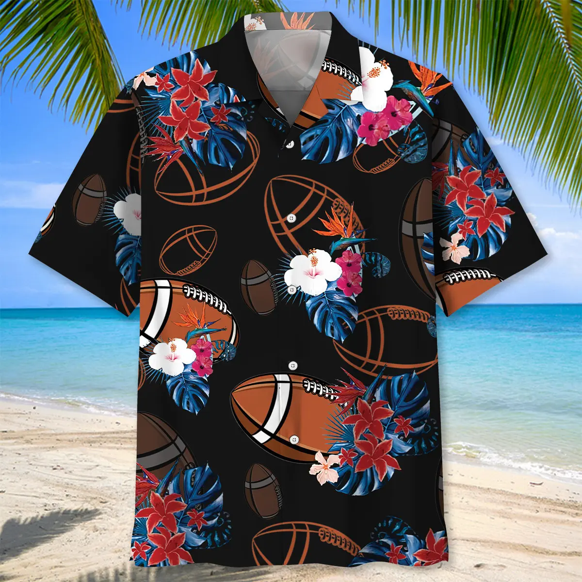 black-football-nature-hawaiian-shirt-1