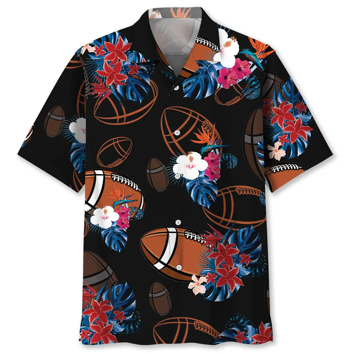 black-football-nature-hawaiian-shirt