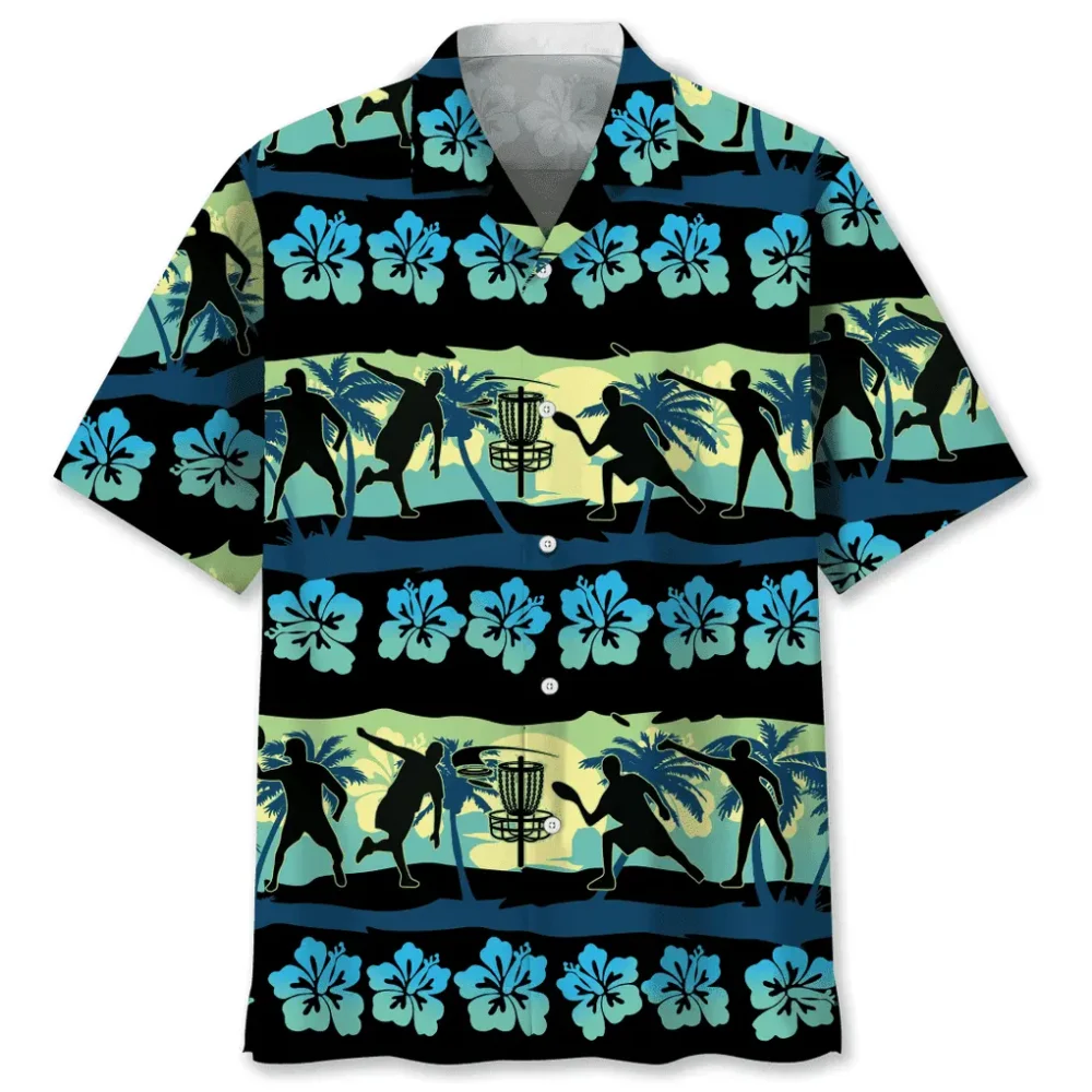 Blue Disc Golf Vintage Hawaiian Shirt HWBN2762252 - Beltina