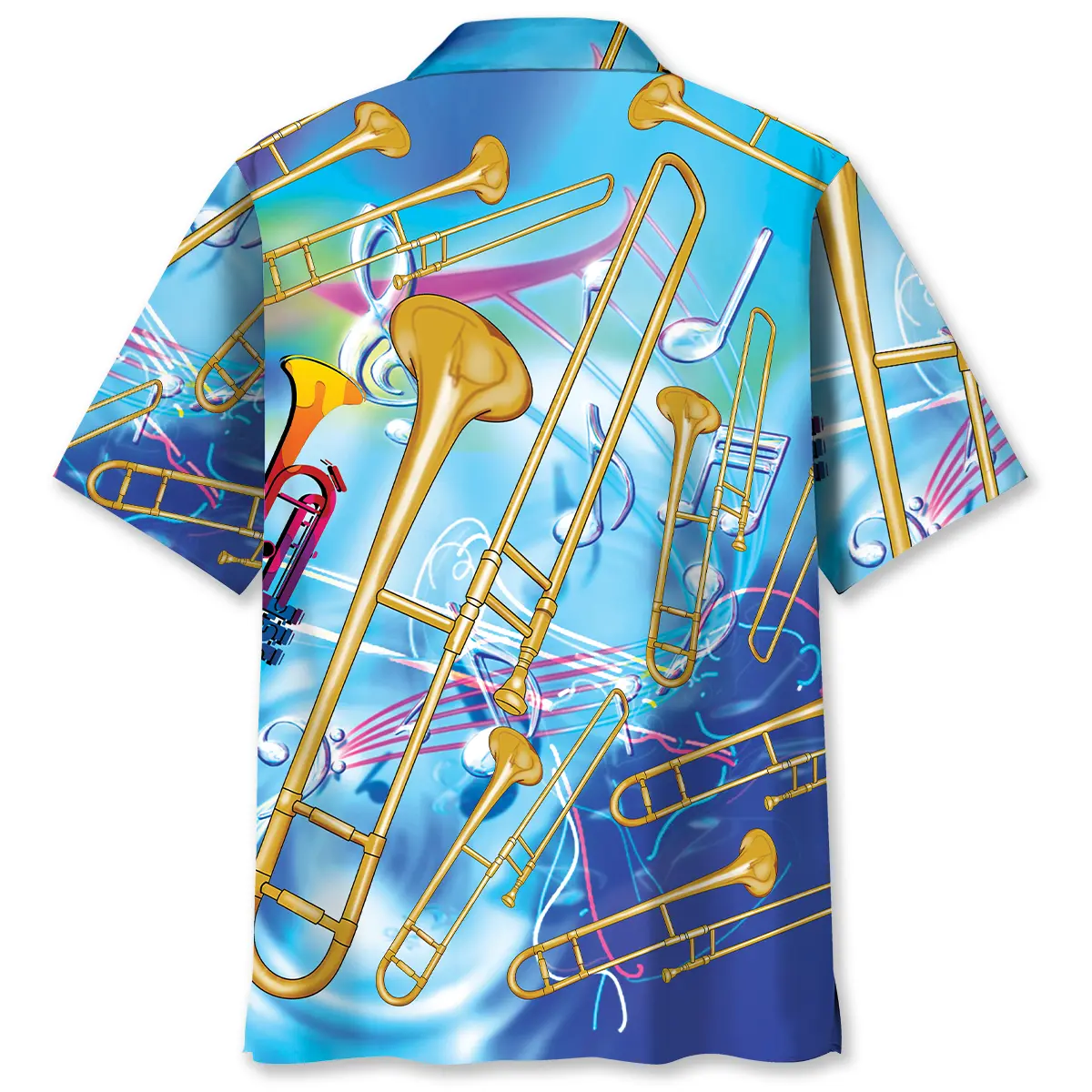 blue-golden-trombone-hawaiian-shirt-2