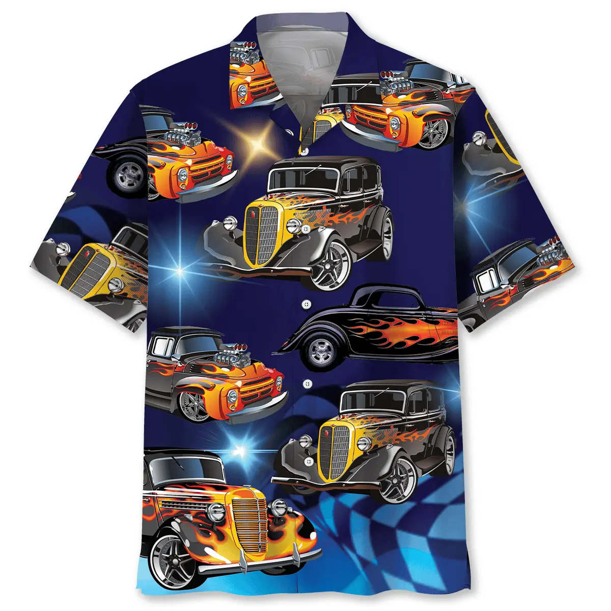 blue-hot-rod-classic-car-hawaiian-shirt