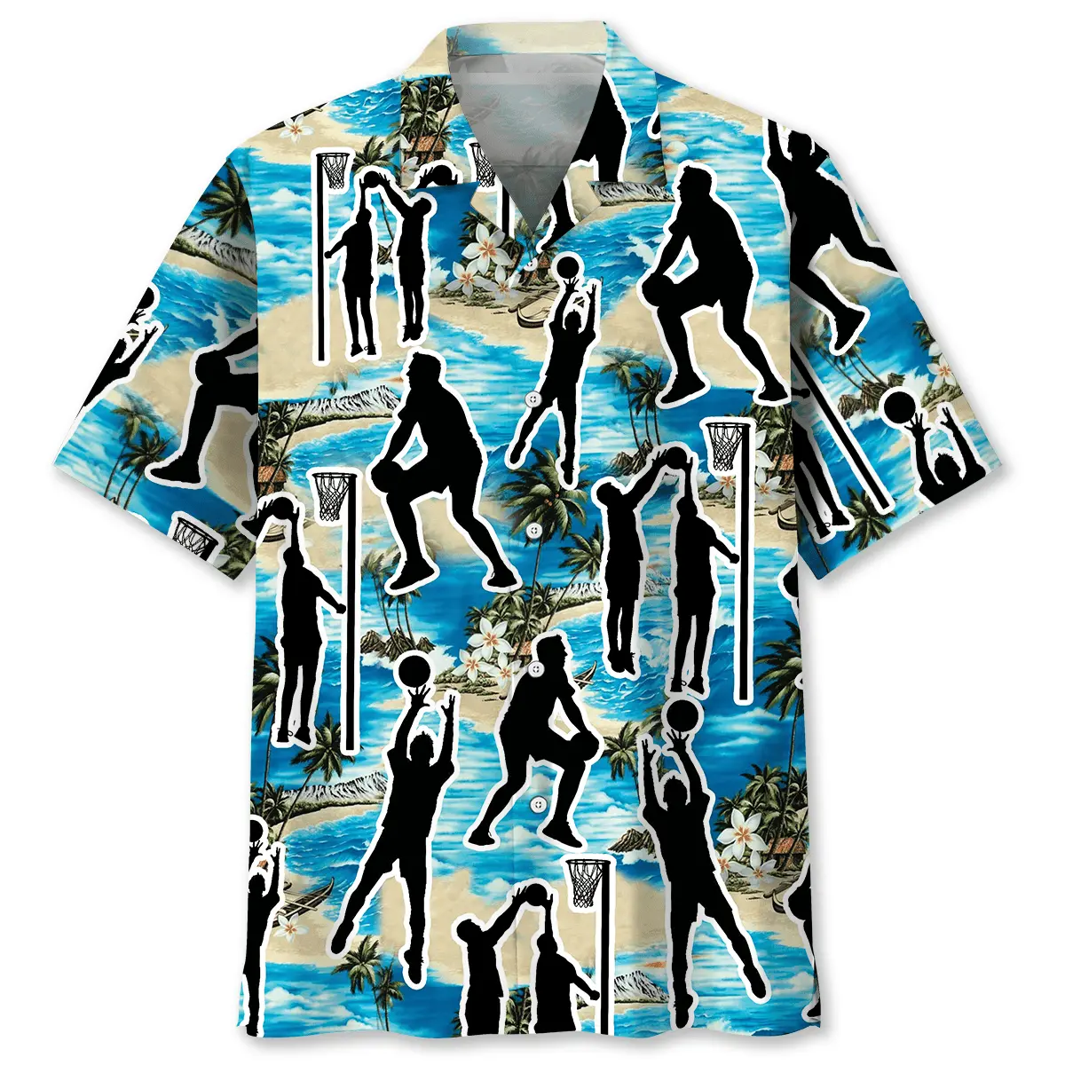 blue-netball-beach-hawaiian-shirt