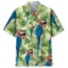 Blue Parrot Tropical Hawaiian Shirt HWBN2763469 - Beltina