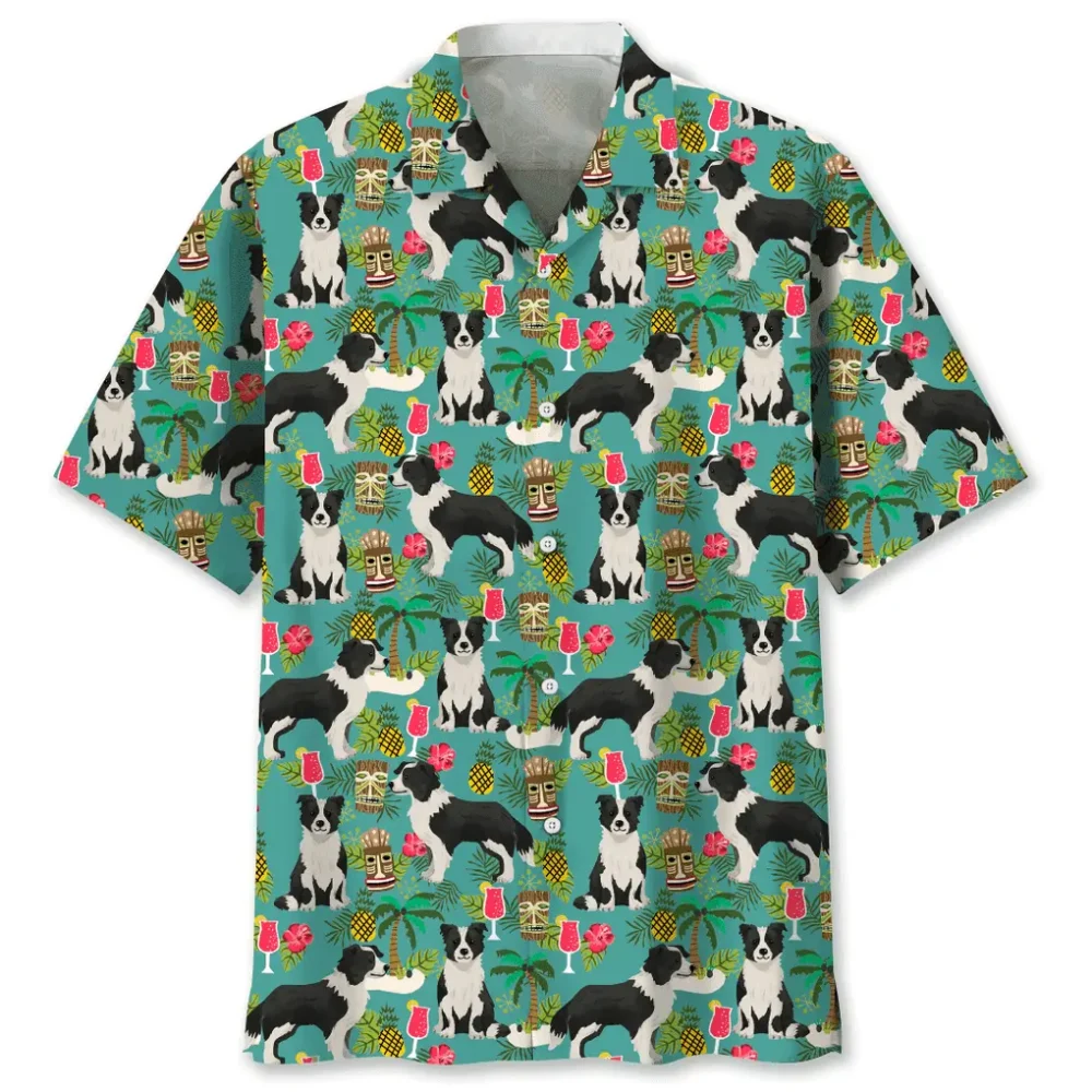 Border Collie Hawaiian Beach Hawaiian Shirt HWBN2762124 - Beltina