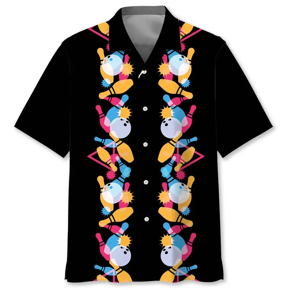 Bowling Retro 80s Hawaiian Shirt HWBN2763043 - Beltina