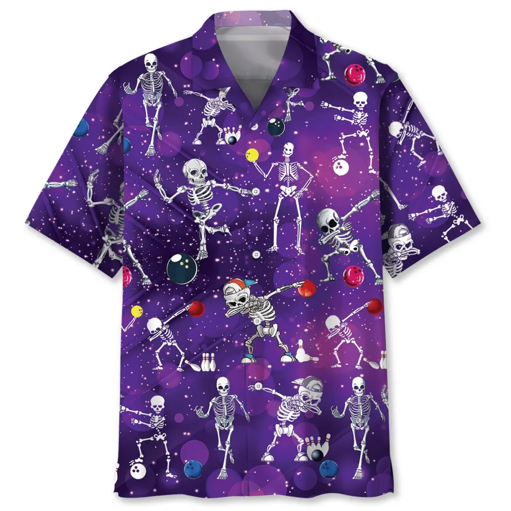 Bowling Skeleton Hawaiian Shirt HWBN2762751 - Beltina