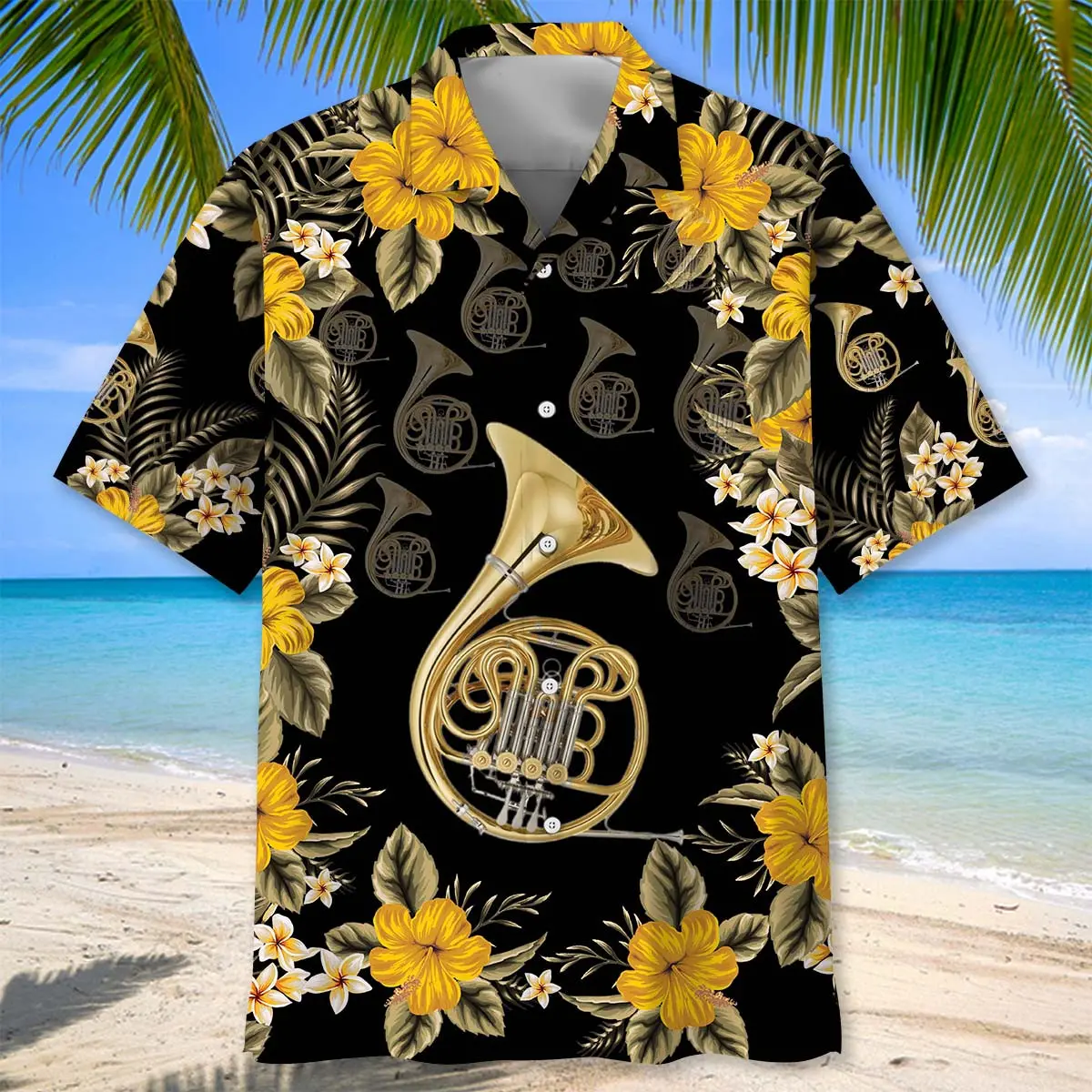 brass-french-horn-hawaiian-shirt-1