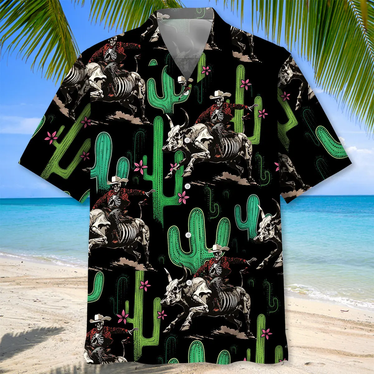 cactus-cowboy-riding-bull-hawaiian-shirt-1