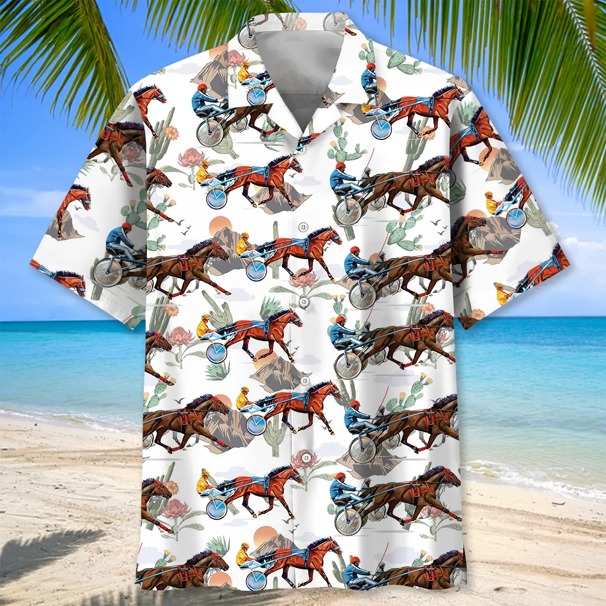 cactus-horse-harness-racing-hawaiian-shirt-1