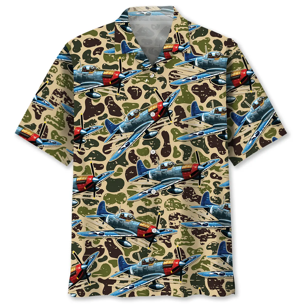 camouflage-airplane-hawaiian-shirt