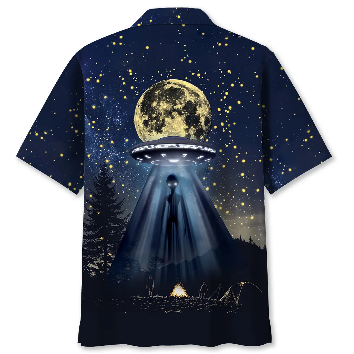 camping-alien-at-campsite-hawaiian-shirt-2
