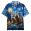 Camping Starry Night Bear Hawaiian Shirt HWBN2764363 - Beltina
