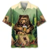 Camping Vintage Bear Hawaiian Shirt HWBN2762828 - Beltina