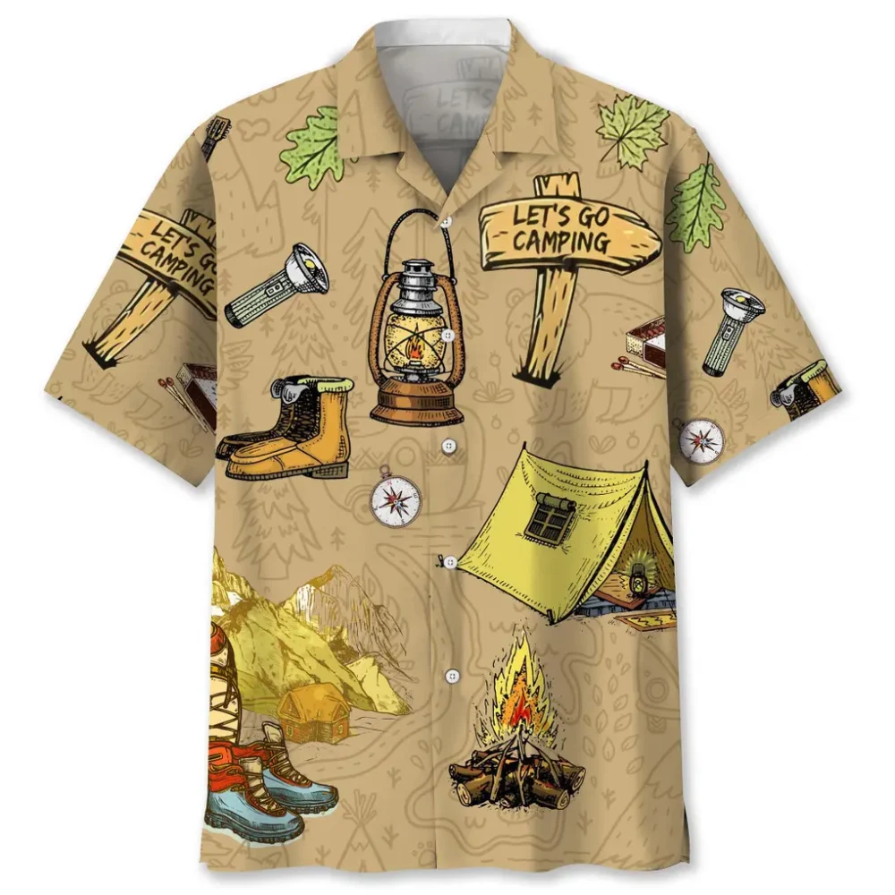 Camping Vintage Hawaiian Shirt HWBN2762416 - Beltina