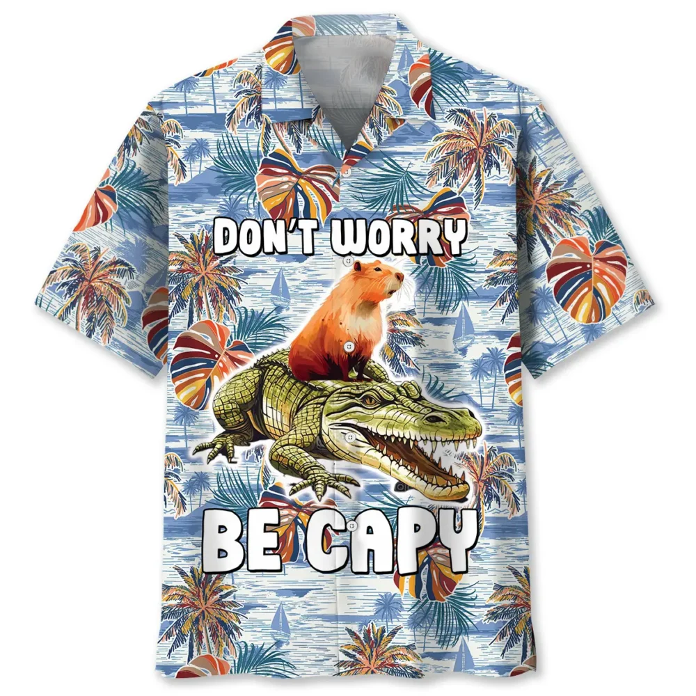 Capybara Be Capy Hawaiian Shirt HWBN2762938 - Beltina