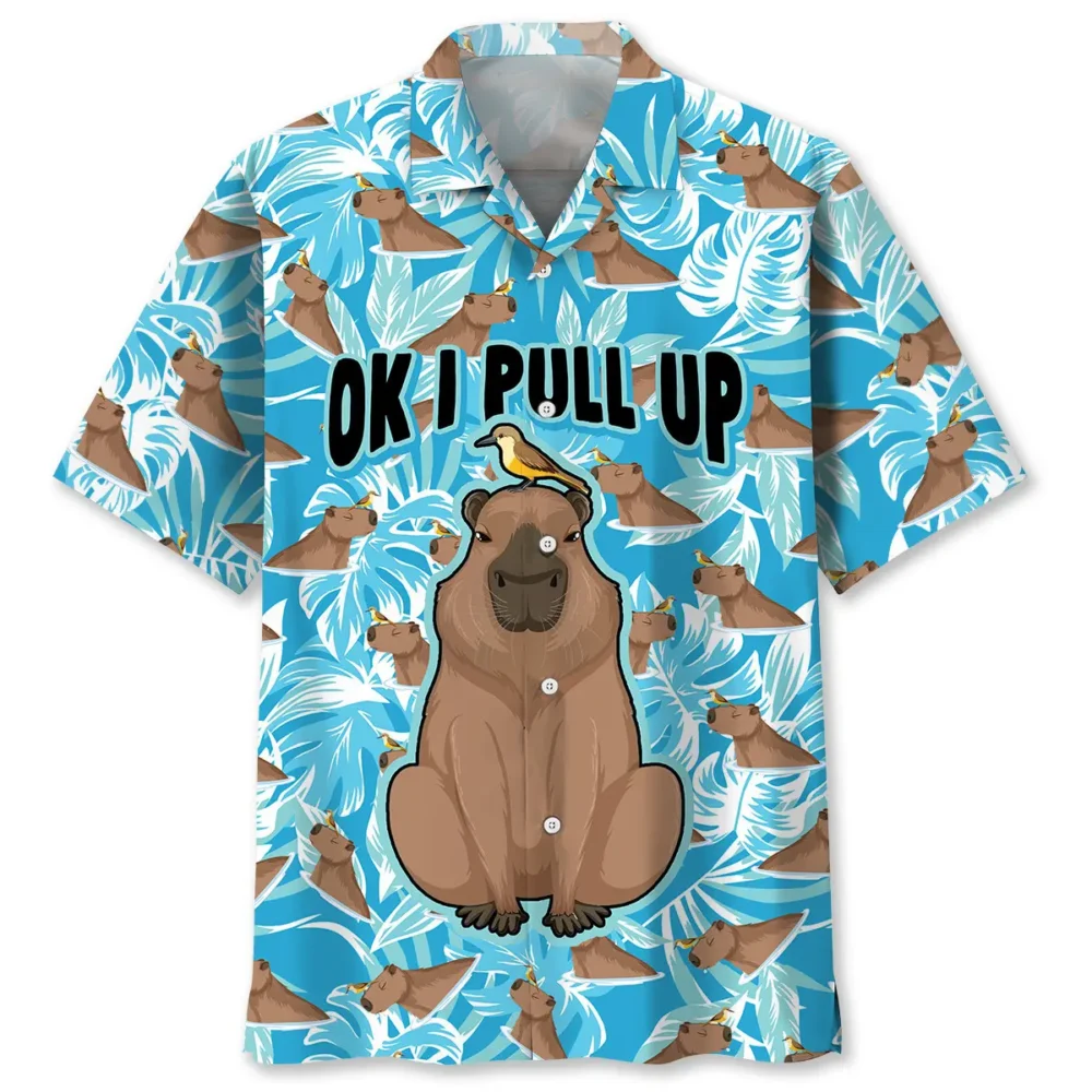 Capybara Pull Up Hawaiian Shirt HWBN2762937 - Beltina