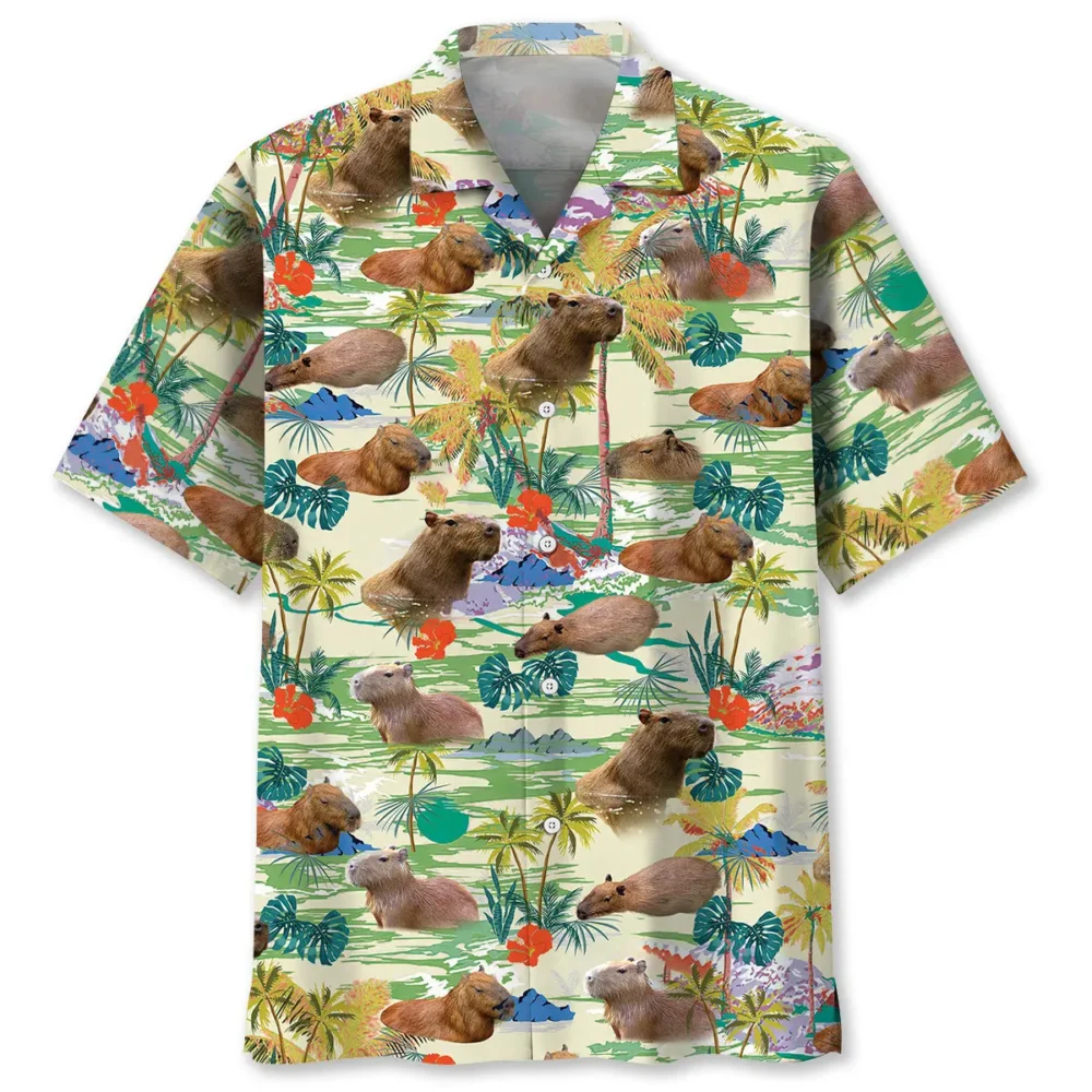 Capybara Tropical Hawaiian Shirt HWBN2762935 - Beltina