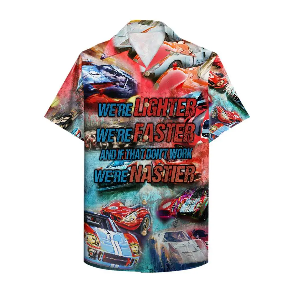 Car Racing We're lighter we're faster Unisex Hawaiian Shirt Aloha Shirt Summer Vibe HWBN2765620 - Beltina