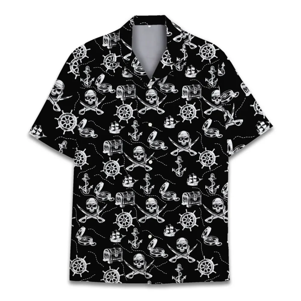 Pirate Unisex Hawaiian Shirt Aloha Shirt HWBN2765674 - Beltina