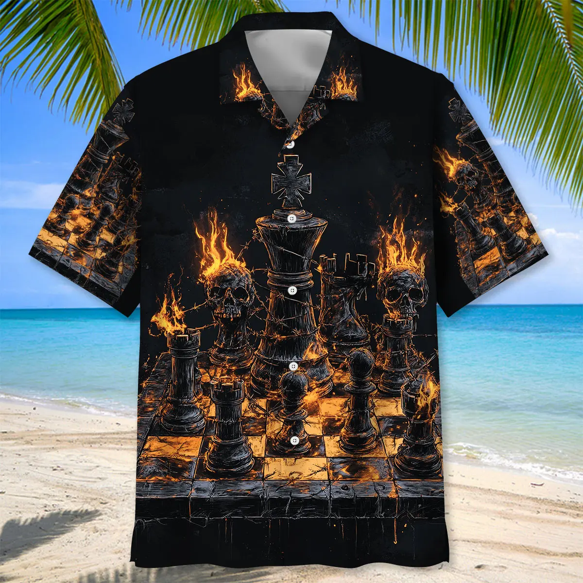 chess-flames-gothic-hawaiian-shirt-1