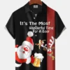 Christmas Holiday Holiday Santa Claus Elk Beer Retro Bowling Hawaiian Shirt HWBN2765105 - Beltina