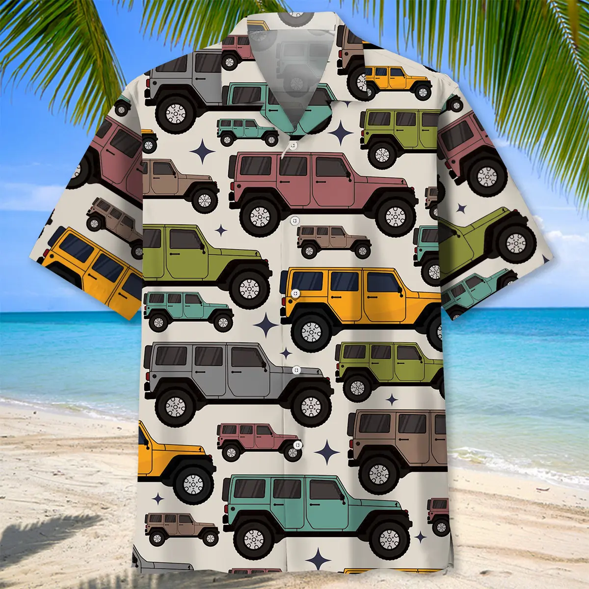 colorful-car-hawaiian-shirt-1