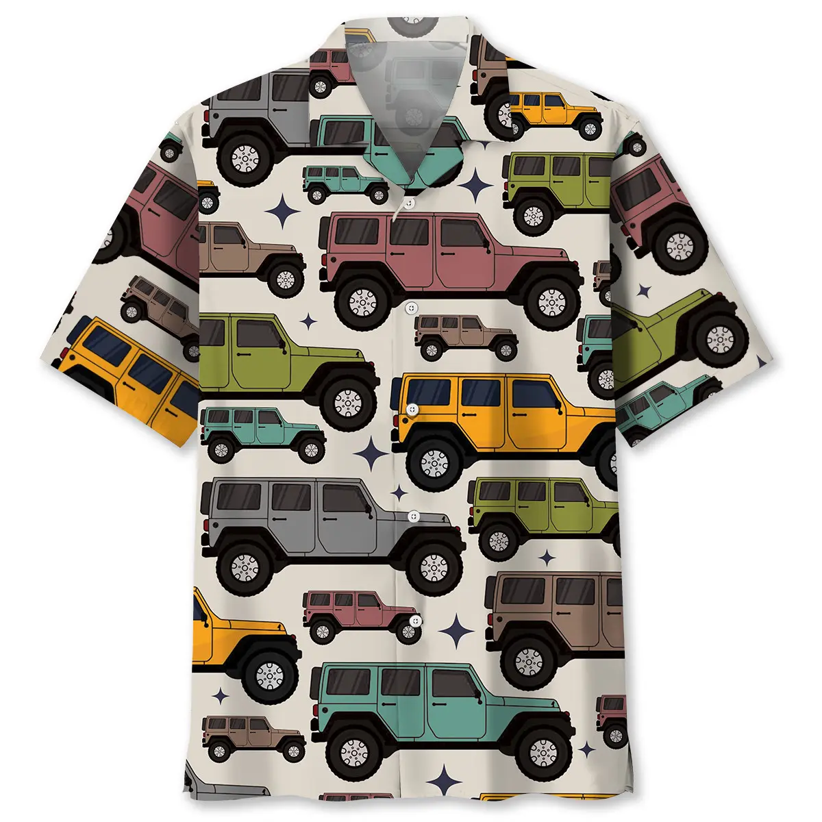 colorful-car-hawaiian-shirt