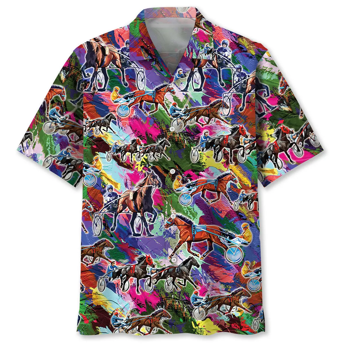 colorful-horse-harness-racing-hawaiian-shirt
