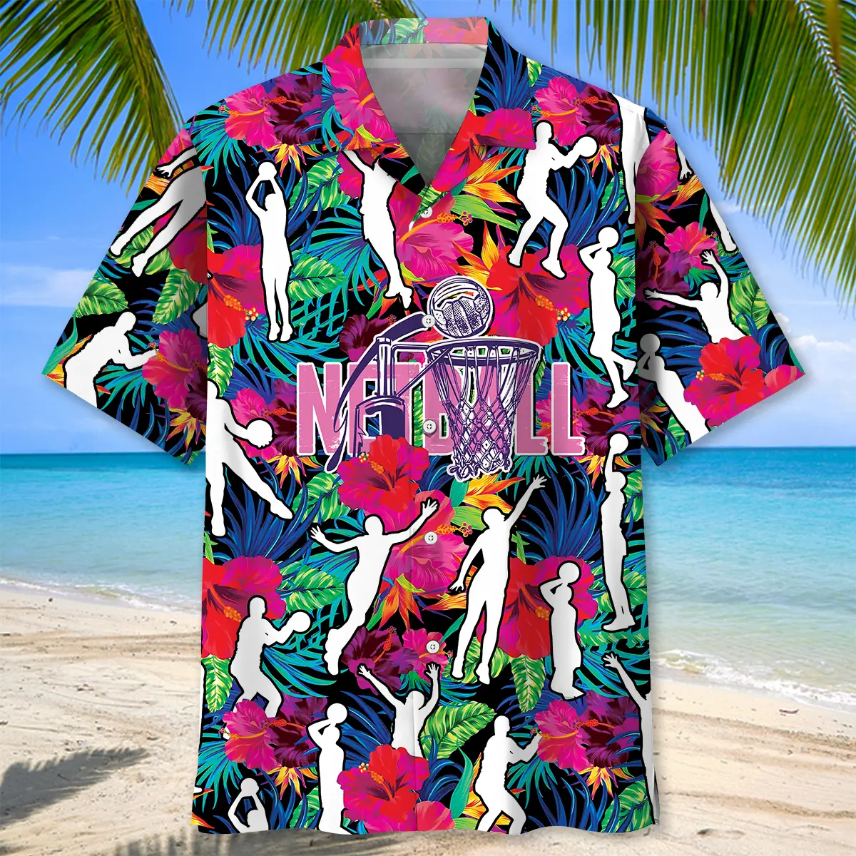 colorful-netball-tropical-hawaiian-shirt-1