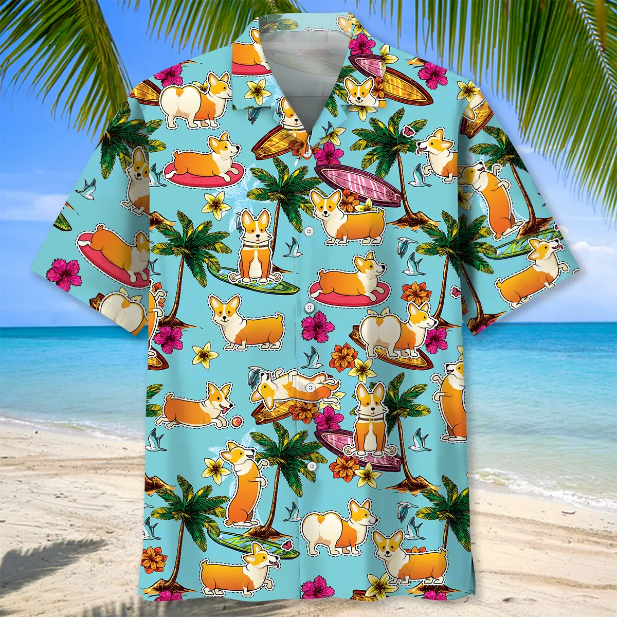 corgi-beach-hawaiian-shirt-1