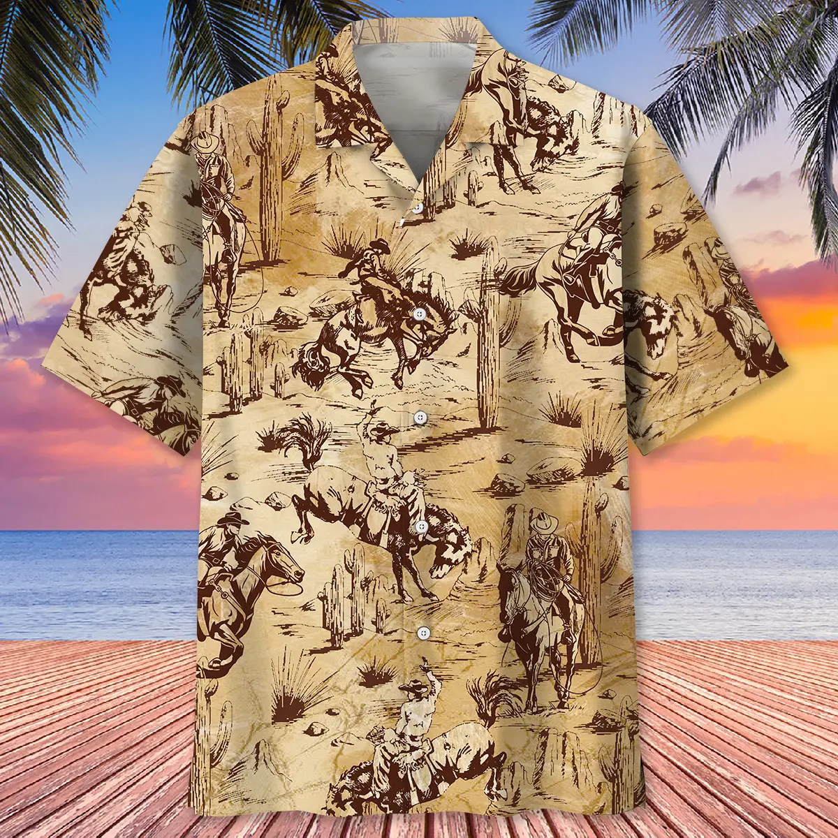 cowboy-riding-horse-hawaiian-shirt-1