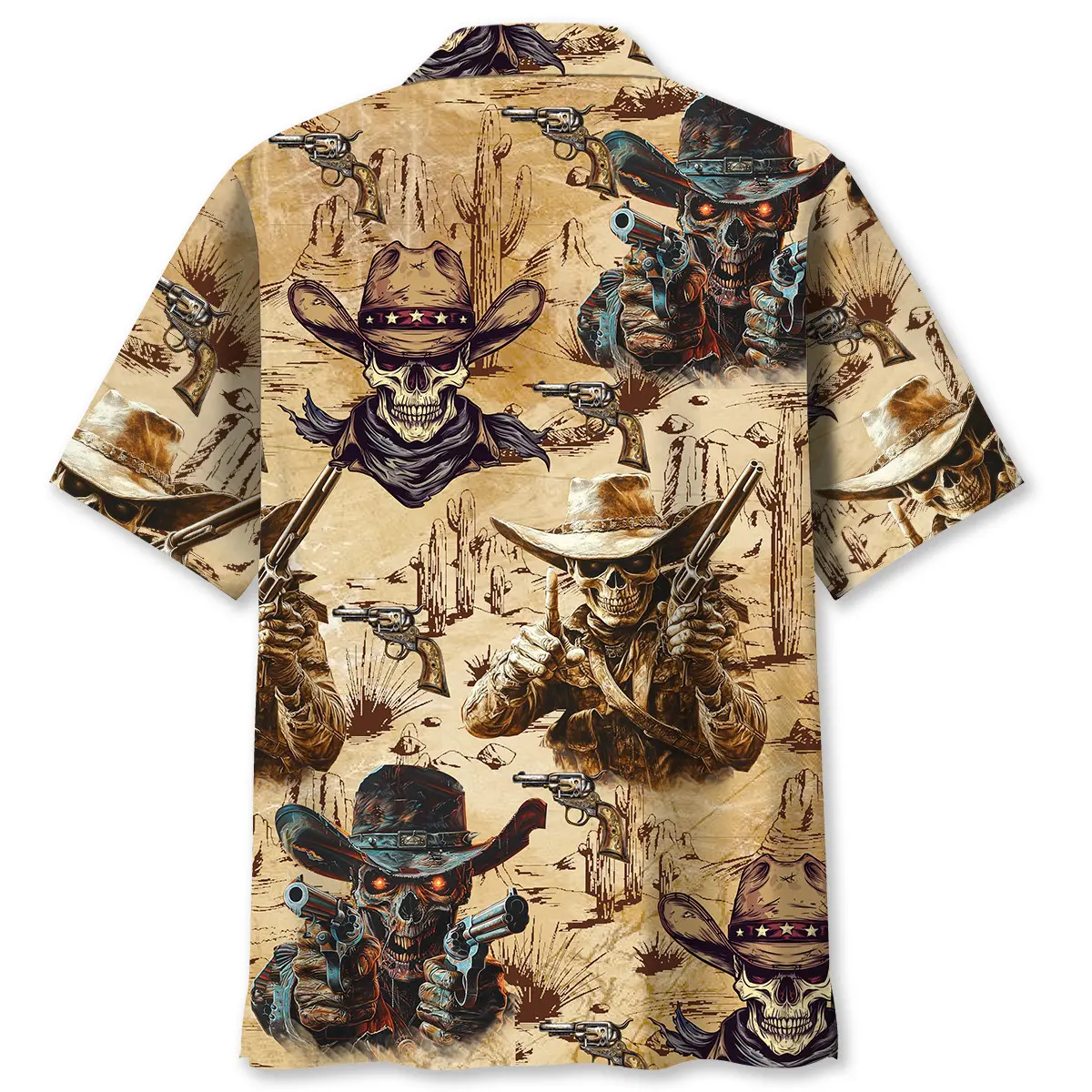 cowboy-skull-fighter-hawaiian-shirt-1