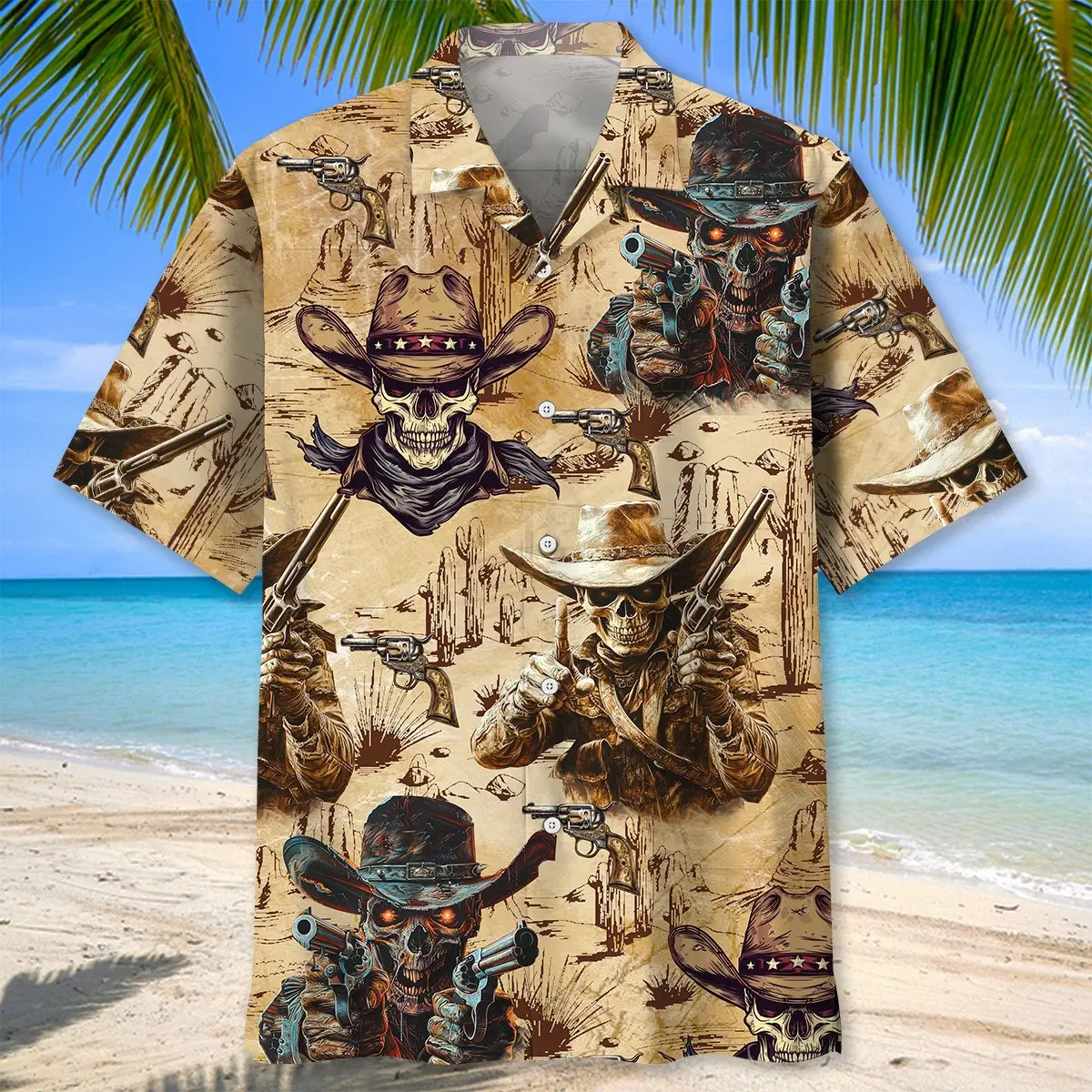 cowboy-skull-fighter-hawaiian-shirt-2