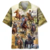 Cowboy Vintage Art Pocket Hawaiian Shirt HWBN2763659 - Beltina