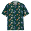 Cricket Blue Hawaiian Shirt HWBN2763270 - Beltina