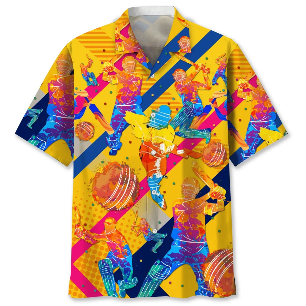 Cricket Color Hawaiian Shirt HWBN2762160 - Beltina
