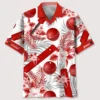 Cricket Red Hawaiian Shirt HWBN2762172 - Beltina