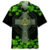 Cross Green Irish St.Patrick Day Hawaiian Shirt HWBN2762046 - Beltina
