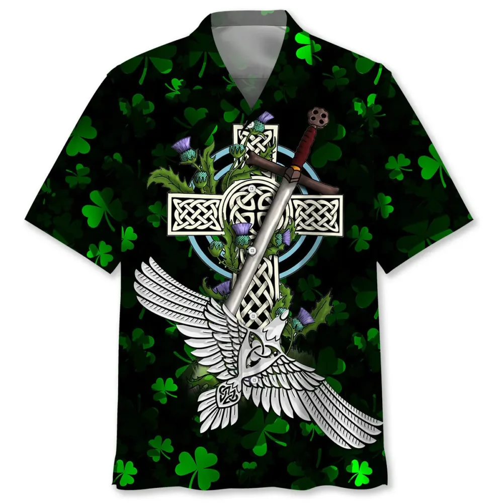 Cross Irish St.Patrick Day Hawaiian Shirt HWBN2762025 - Beltina