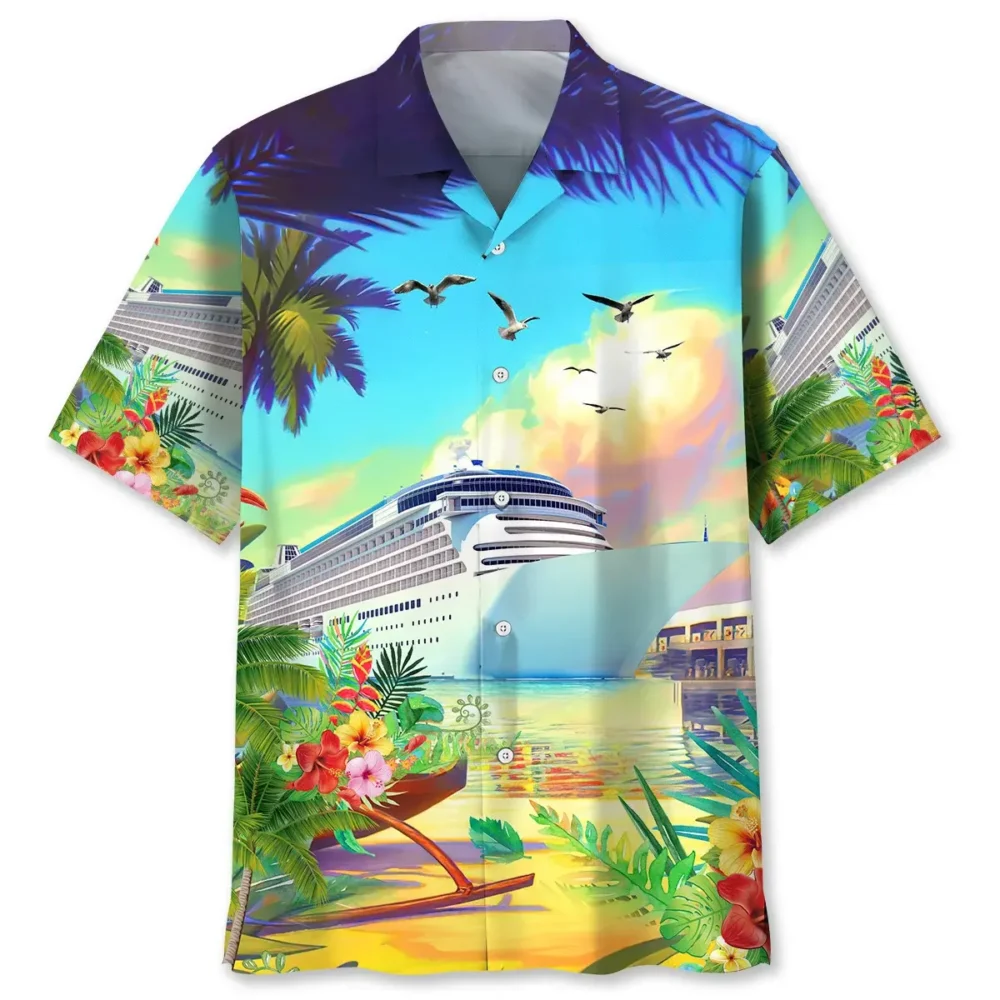 Cruise Beach Color Hawaiian Shirt HWBN2762094 - Beltina