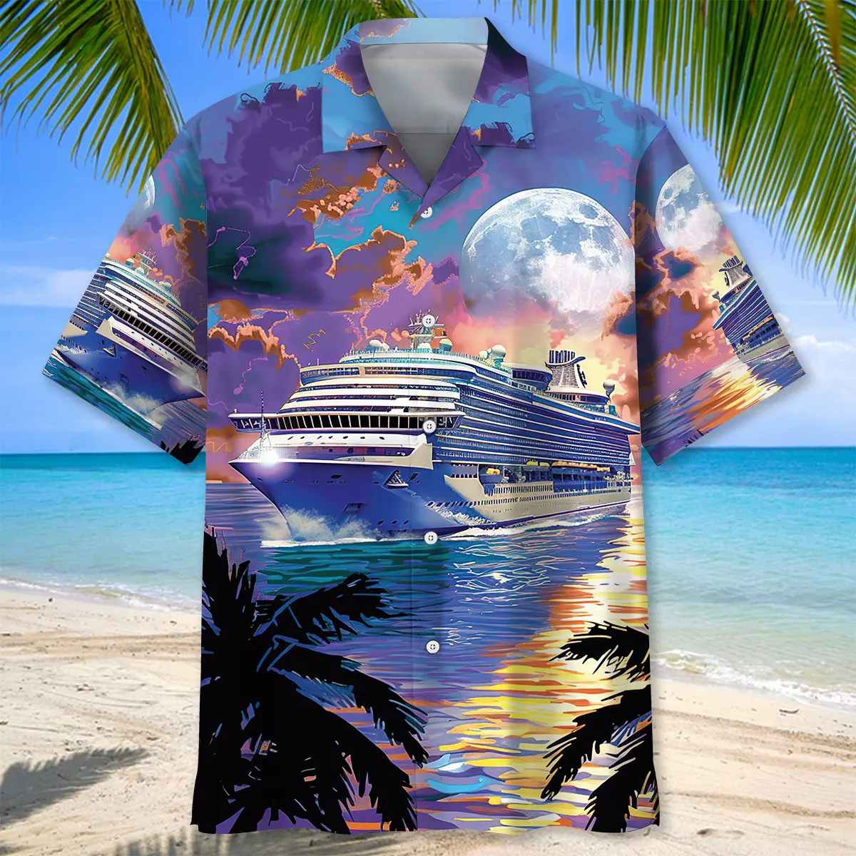 cruise-ship-sun-set-art-hawaiian-shirt-1